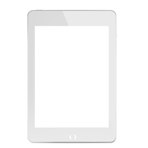 White computer tablet